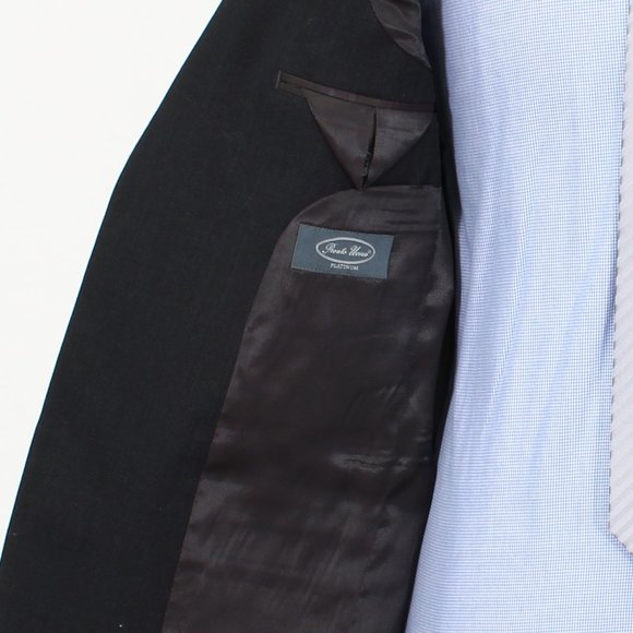 Pronto Uomo 38L Gray Solid 2-Button Sport Coat Blazer Jacket B419 - Picture 9 of 11